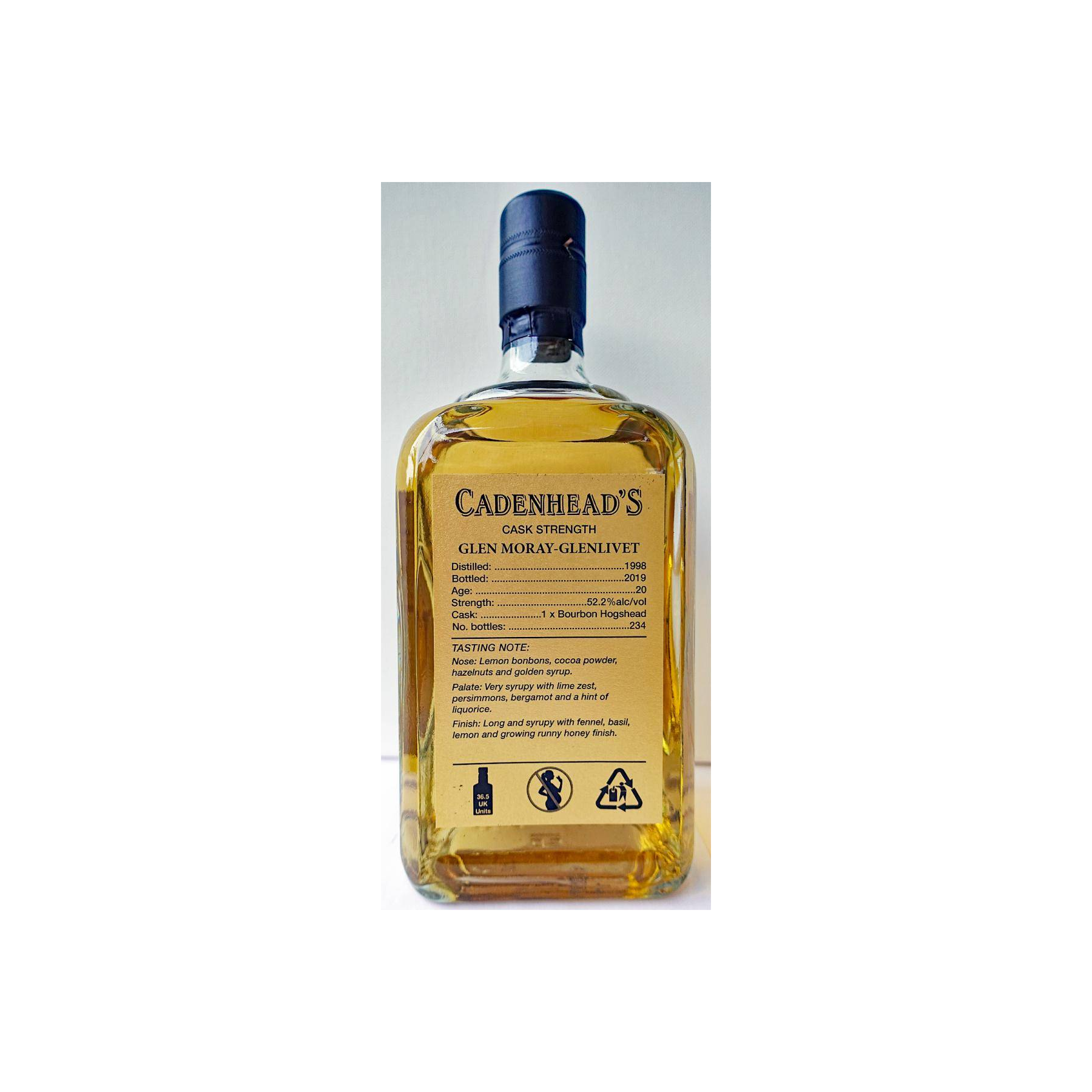 Glen Moray Single Cask 1998 20 Years Single Malt Whisky 2