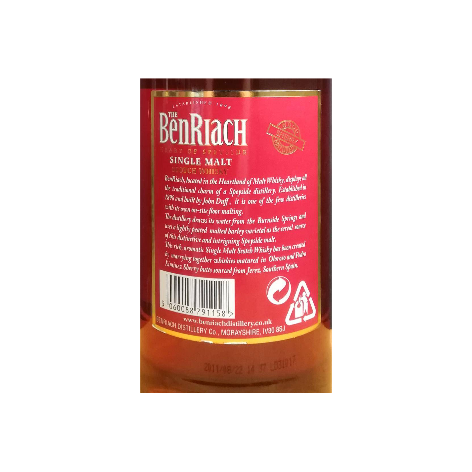 BenRiach 12 Years Single Malt Whisky 2