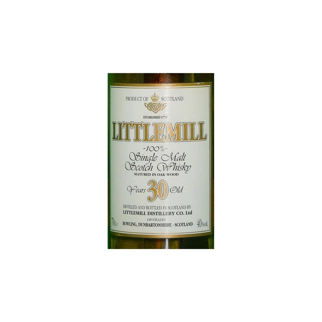 Littlemill 30 Years Single Malt Whisky 2