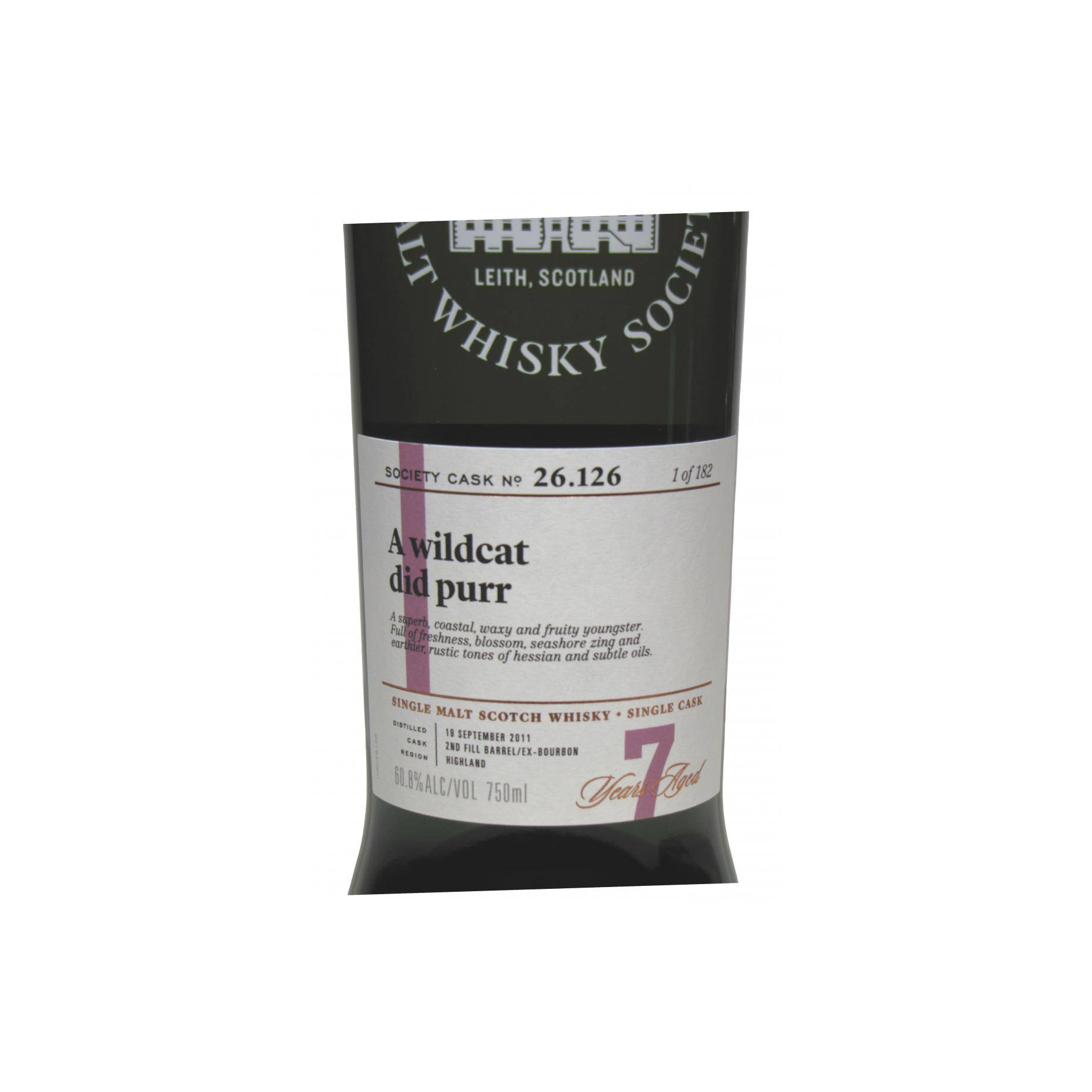 The Scotch Malt Whisky Society 2011 7 Years Single Malt Whisky 2