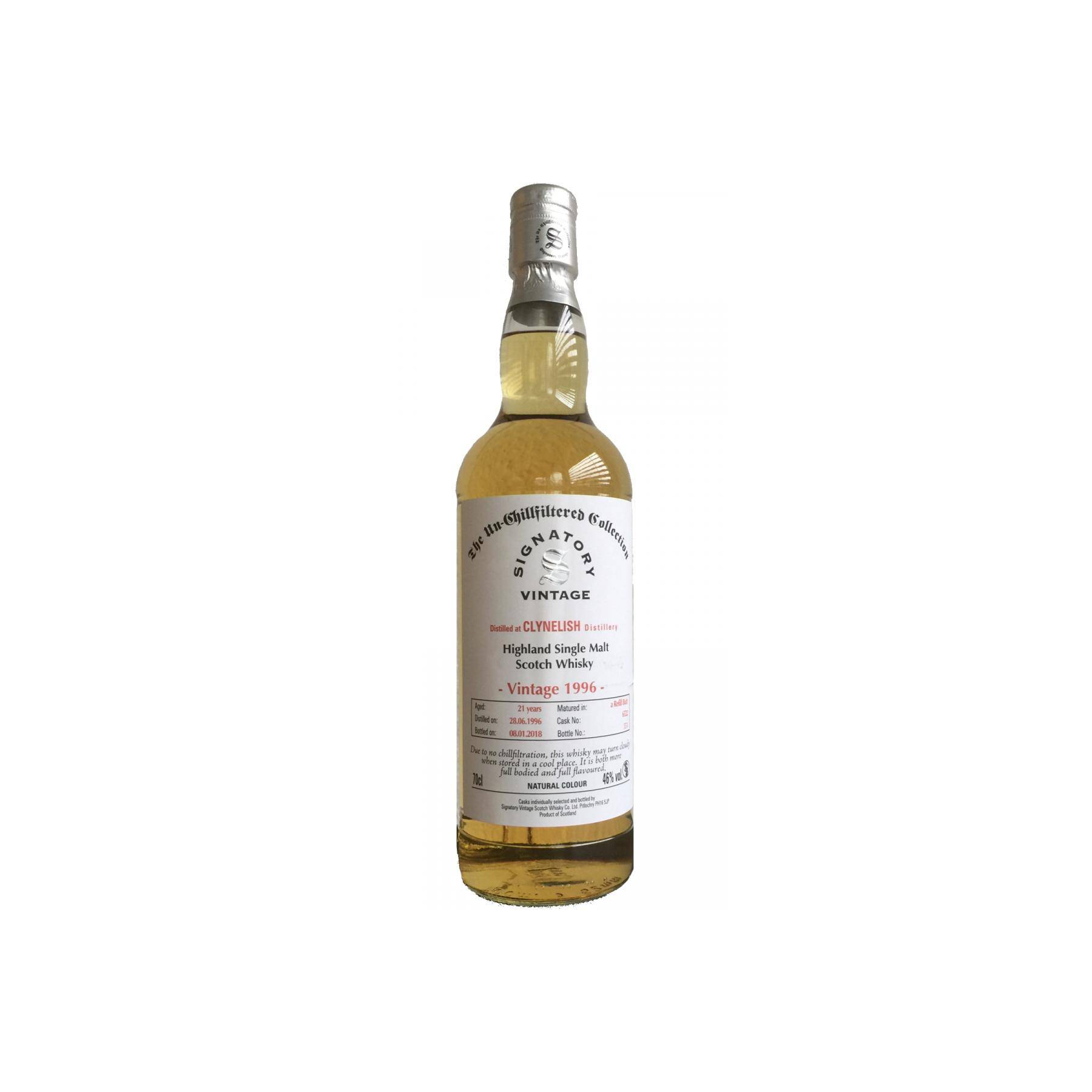 Clynelish The Un-Chillfiltered Collection 1996 21 Years Single Malt Whisky