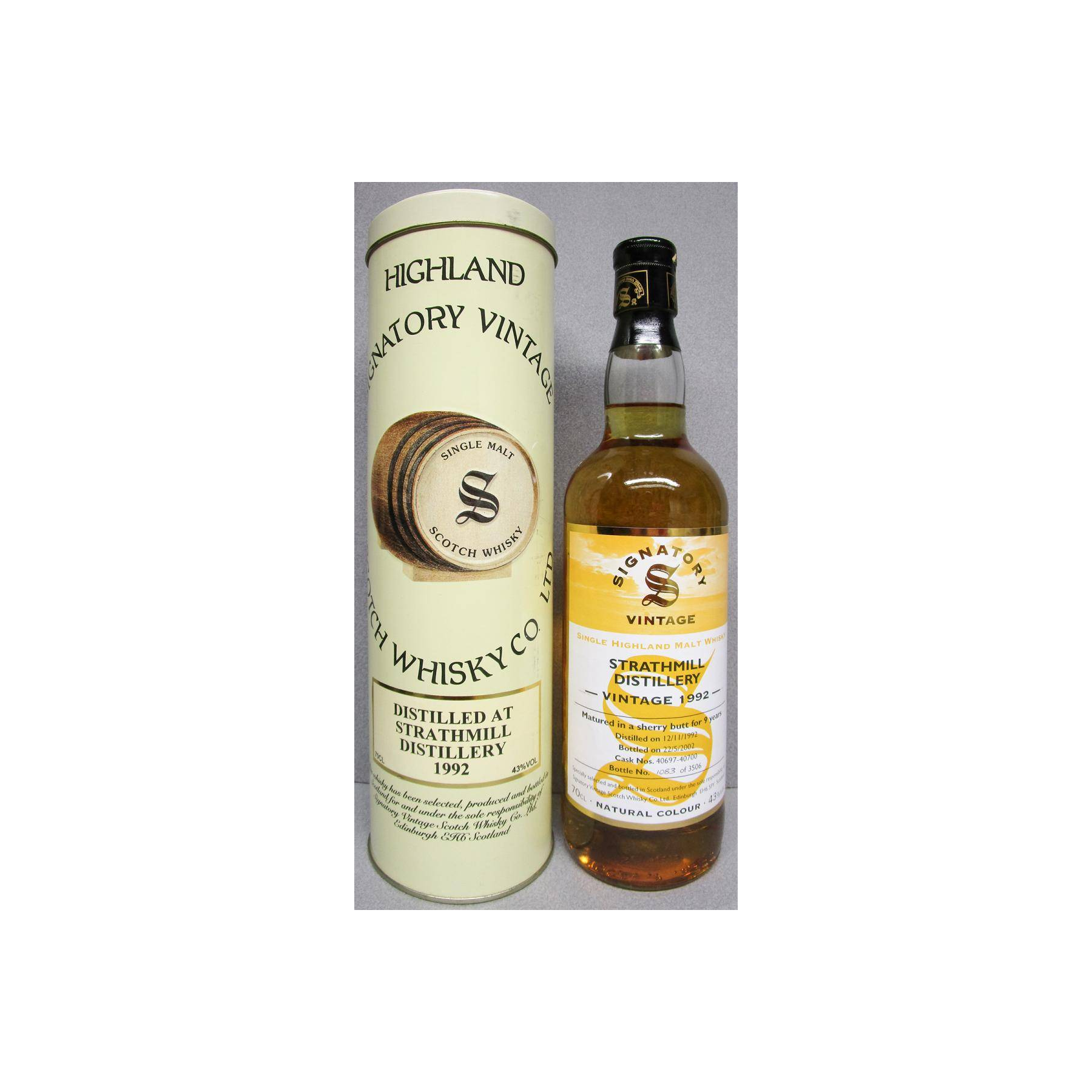 Strathmill Vintage Collection 1992 9 Years Single Malt Whisky 3