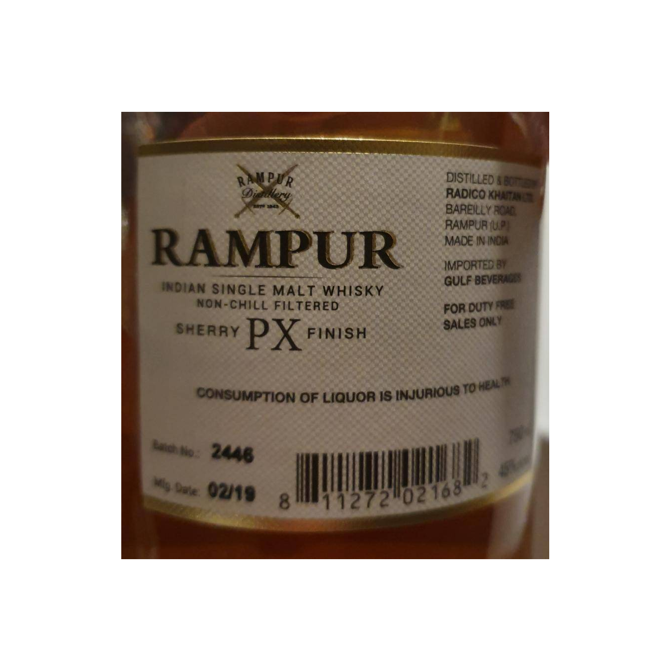 Rampur Sherry PX Finish