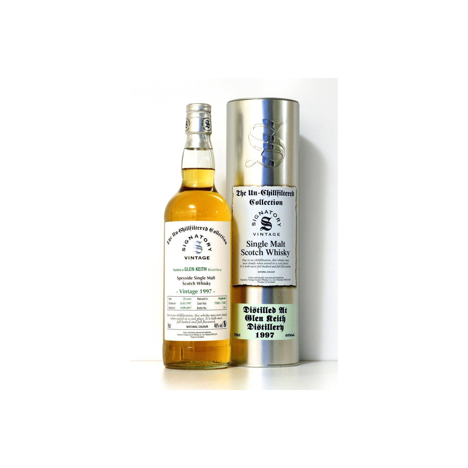 Glen Keith The Un-Chillfiltered Collection 1997 20 Years Single Malt Whisky