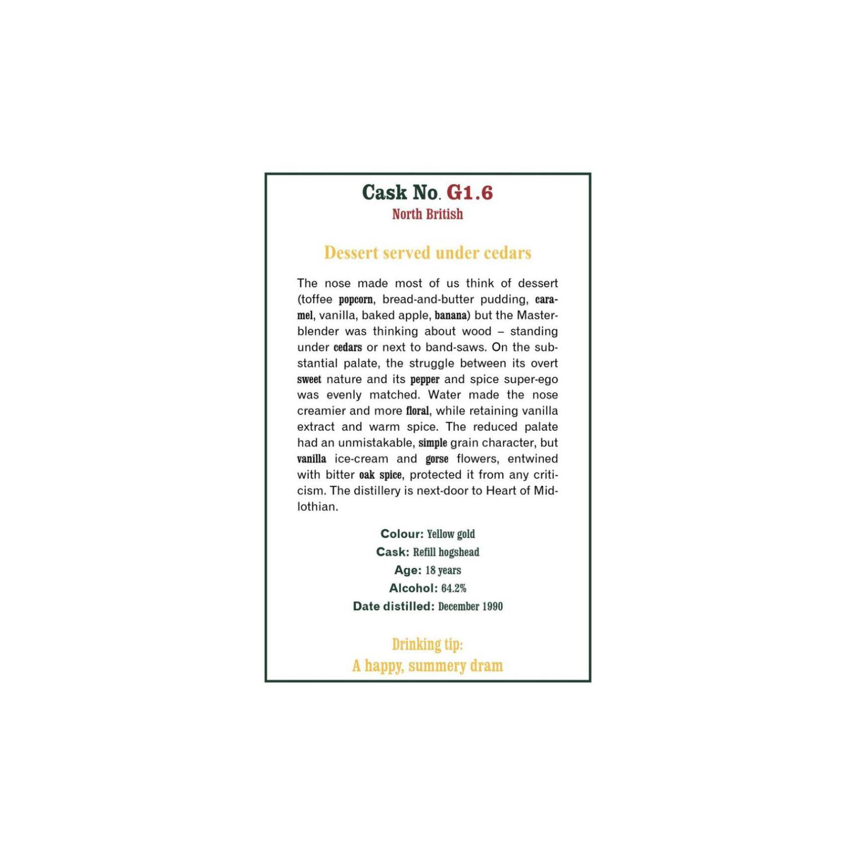The Scotch Malt Whisky Society 1990 18 Years Single Grain Whisky 2