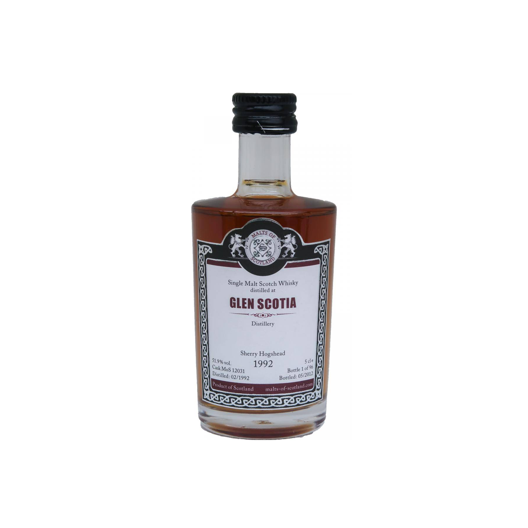 Glen Scotia Miniature 1992 20 Years Single Malt Whisky 2