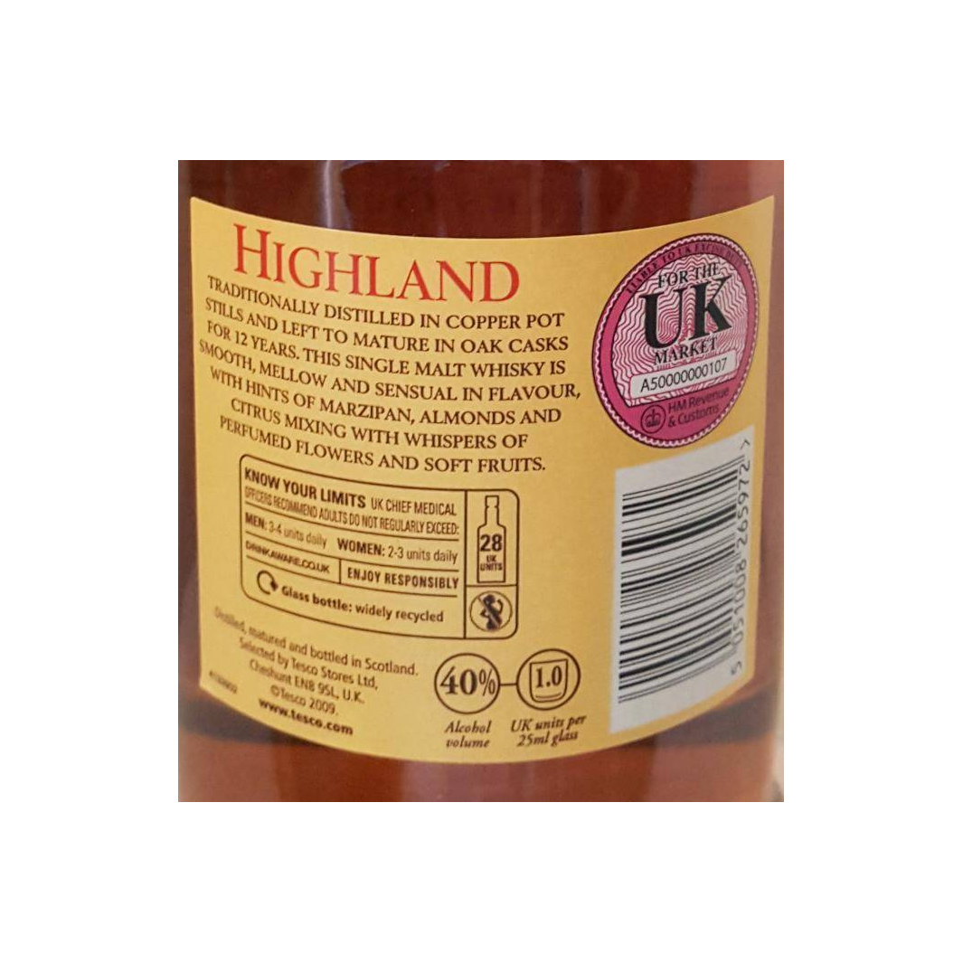 Highland Single Malt Scotch Whisky 12-year-old 2