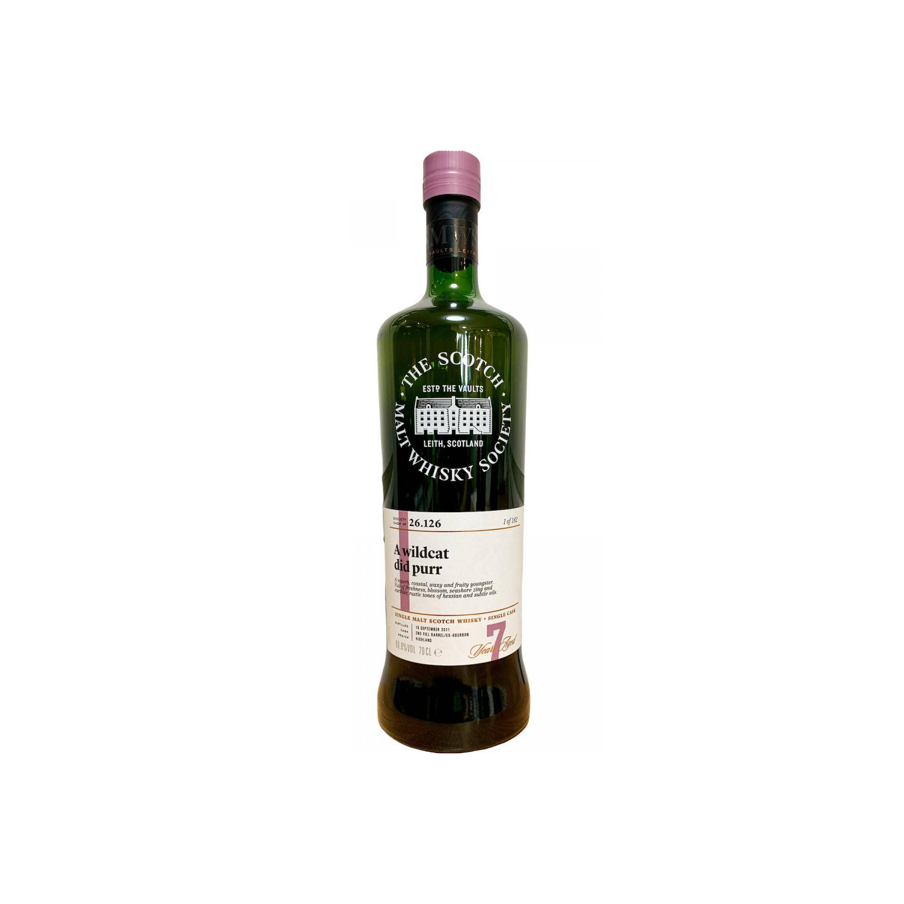 The Scotch Malt Whisky Society 2011 7 Years Single Malt Whisky