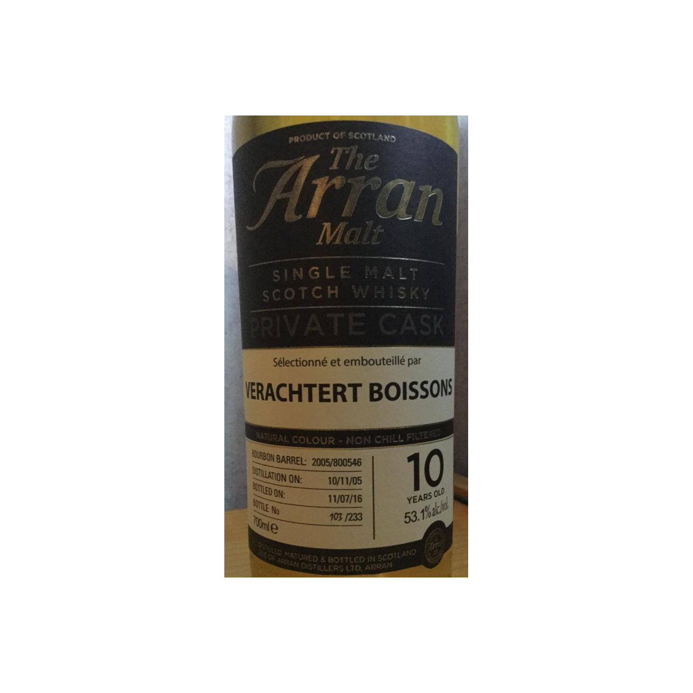 Arran Private Cask 2005 10 Years Single Malt Whisky 2