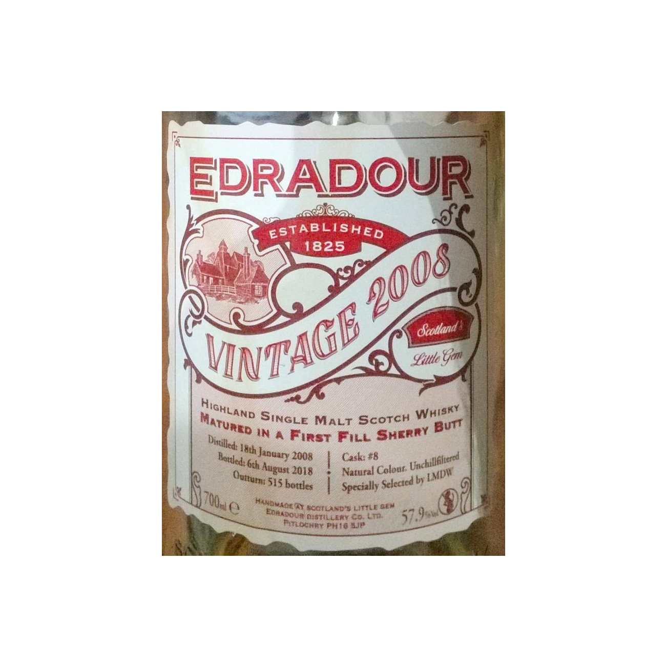 Edradour 2008 10 Years Single Malt Whisky 2