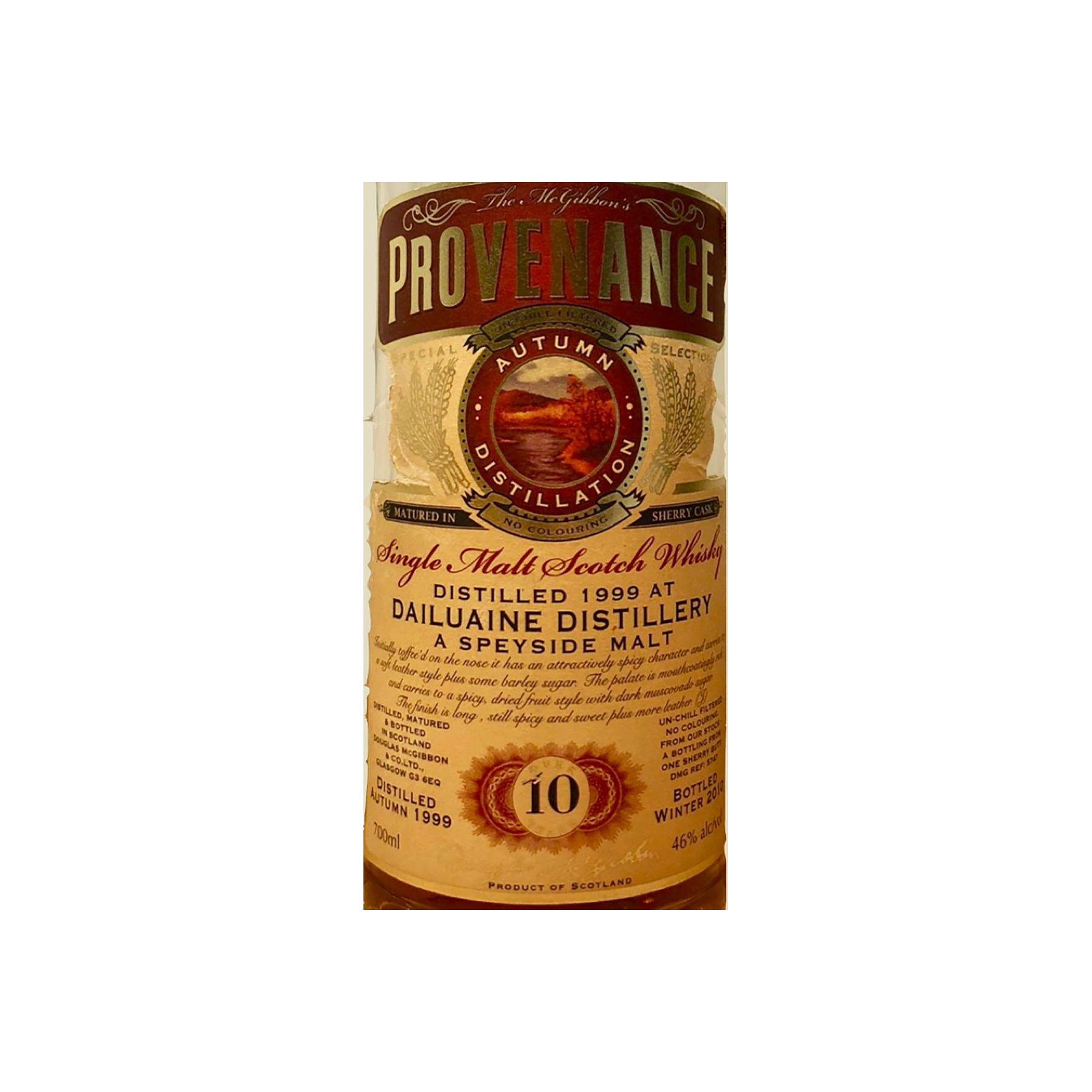 Dailuaine McGibbon's Provenance 1999 10 Years Single Malt Whisky