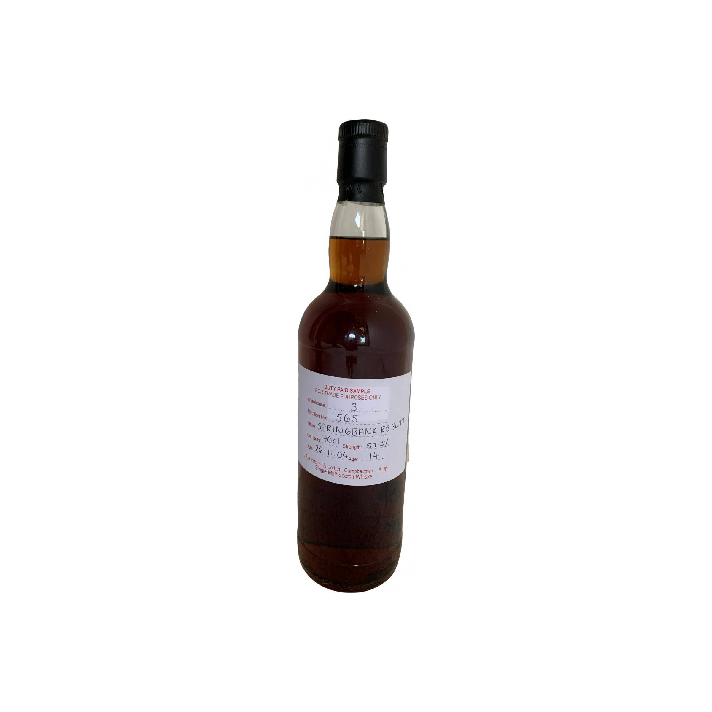 Springbank Duty Paid Sample - For Trade Purposes Only 2004 14 Years Single Malt Whisky