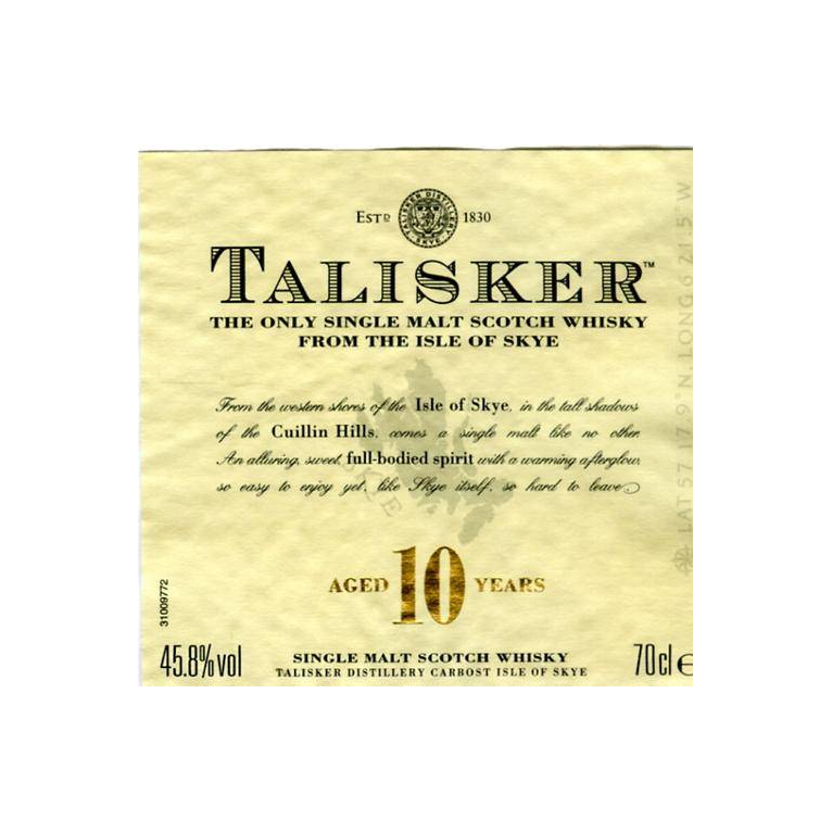 Talisker 10 Years Single Malt Whisky 2