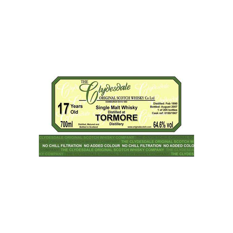 Tormore 1990 17 Years Single Malt Whisky 2