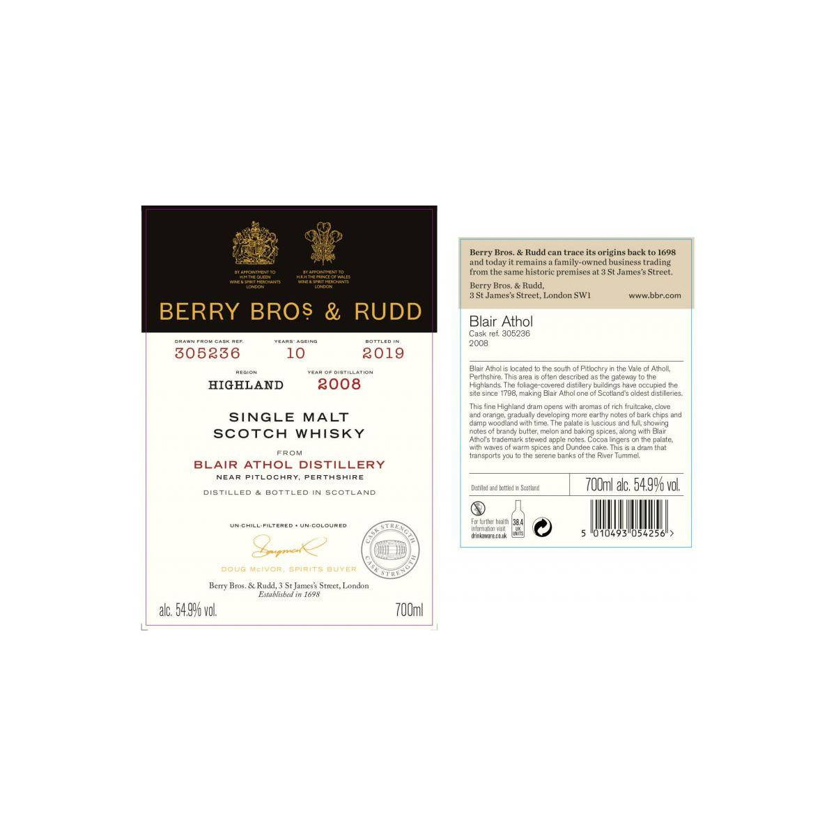Blair Athol 2008 10 Years Single Malt Whisky 3