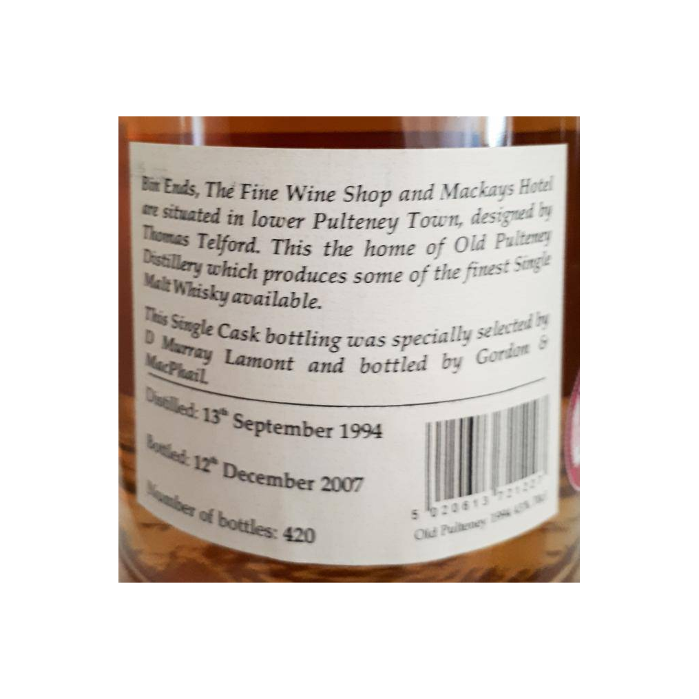 Old Pulteney 1994 13 Years Single Malt Whisky 2