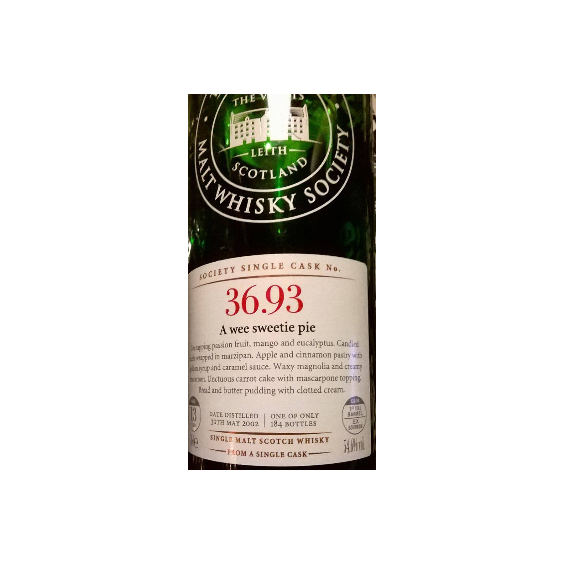The Scotch Malt Whisky Society 2002 13 Years Single Malt Whisky 2