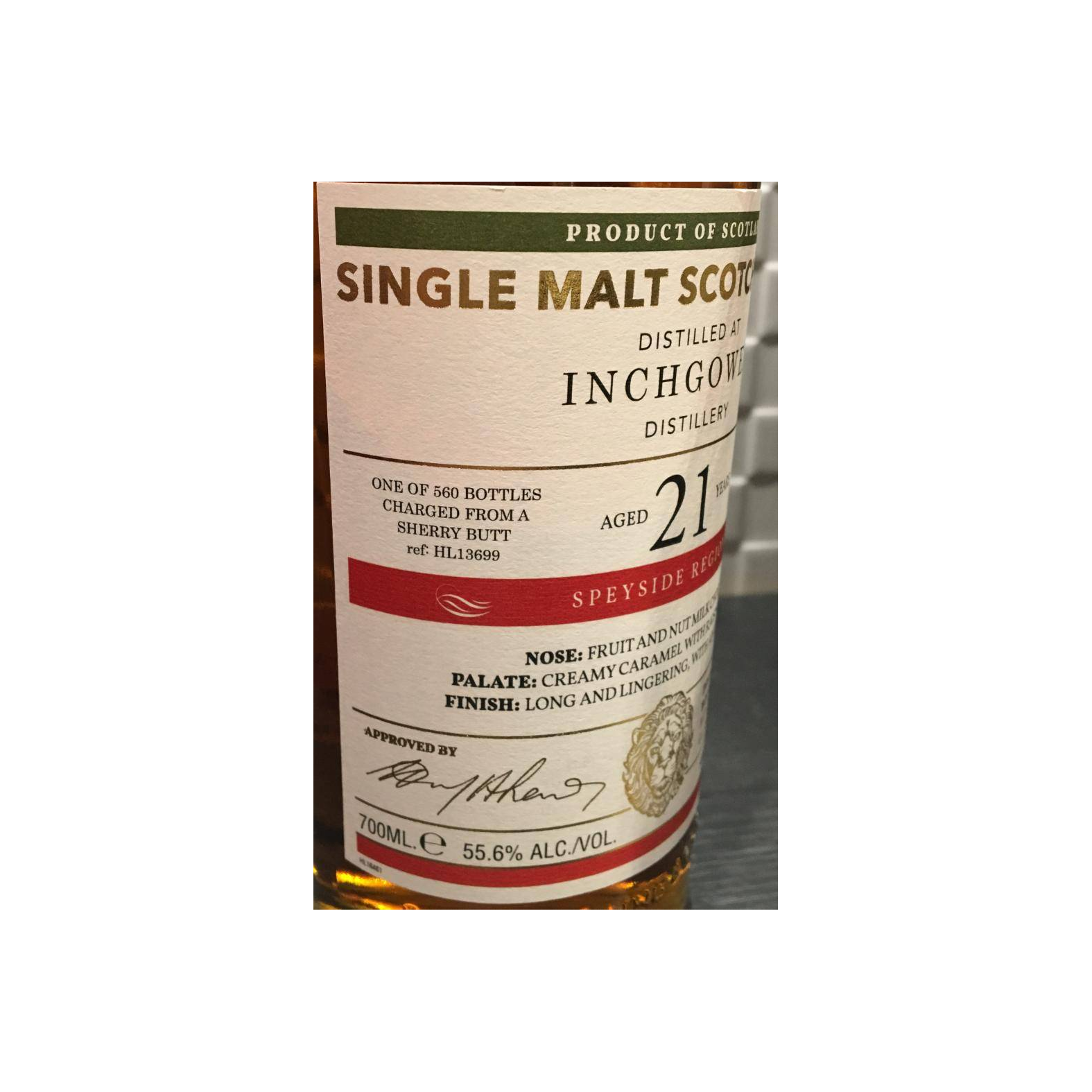 Inchgower 1995 21 Years Single Malt Whisky 3