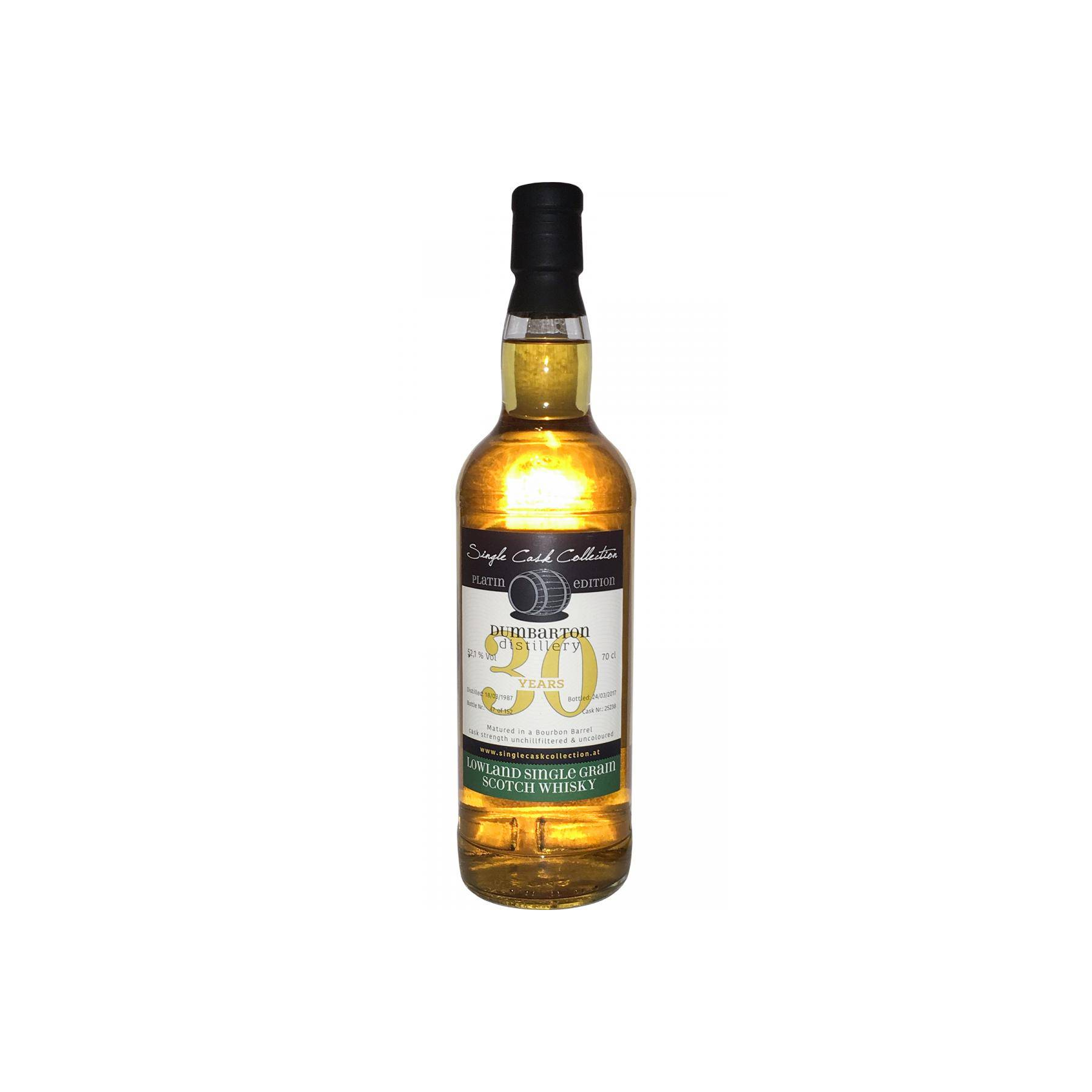 Dumbarton 1987 30 Years Single Grain Whisky