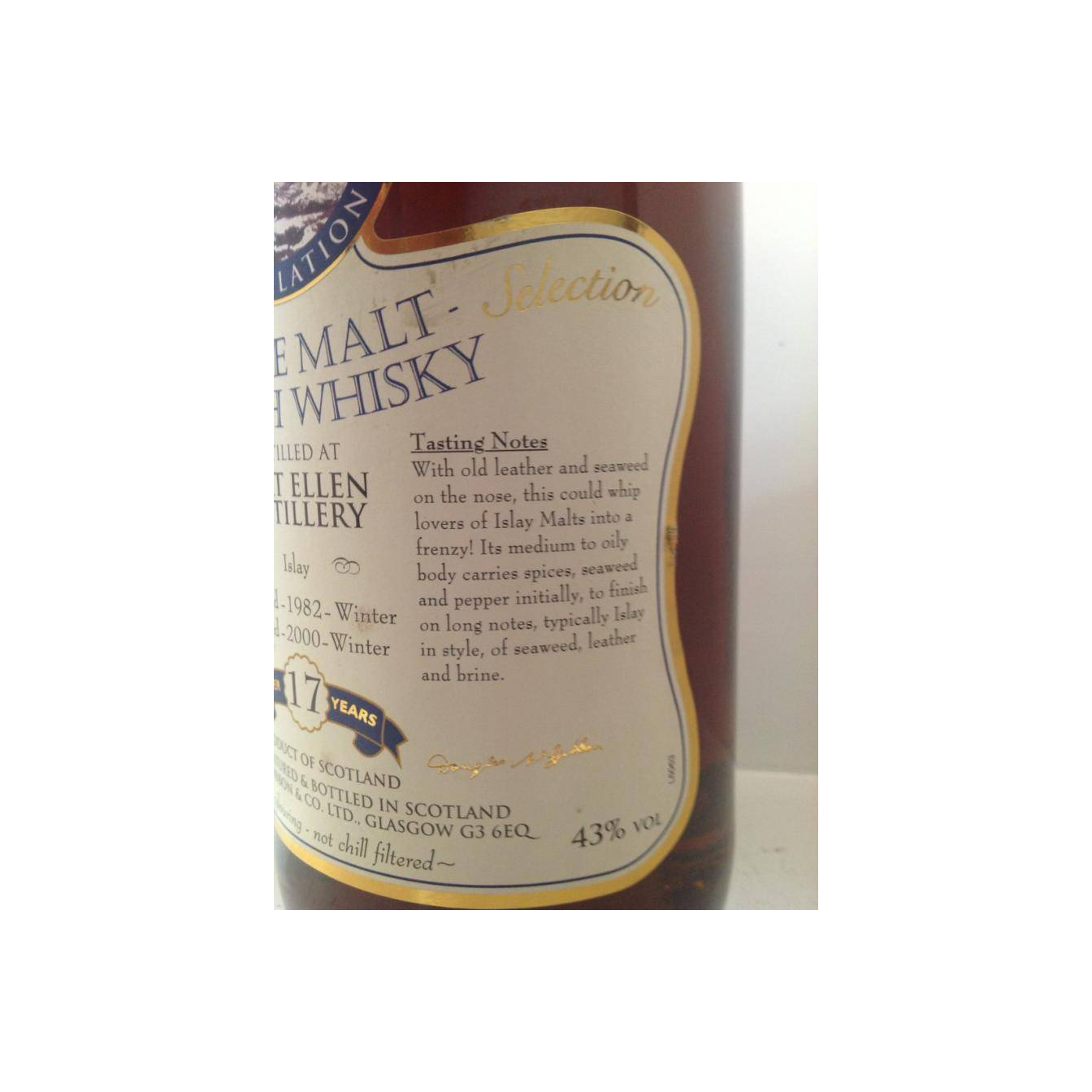 Port Ellen McGibbon's Provenance 1982 17 Years Single Malt Whisky 3