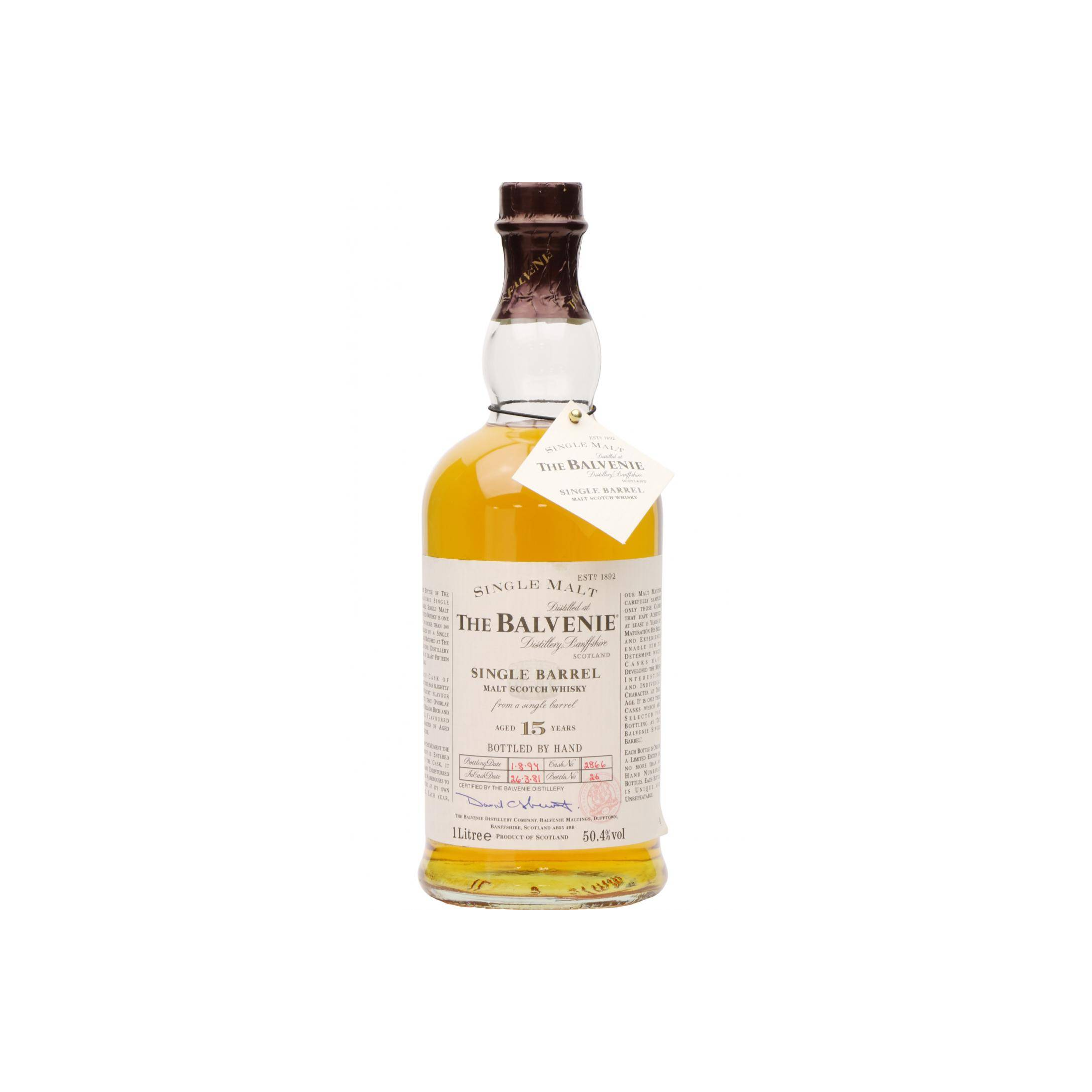 The Balvenie Single Cask 1981 15 Years Single Malt Whisky