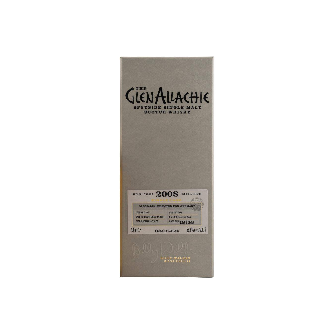 The GlenAllachie Single Cask 2008 11 Years Single Malt Whisky 3