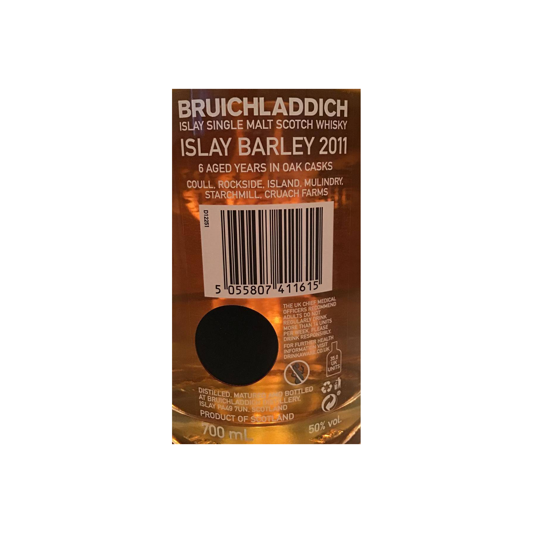 Bruichladdich 2011 6 Years Single Malt Whisky 3