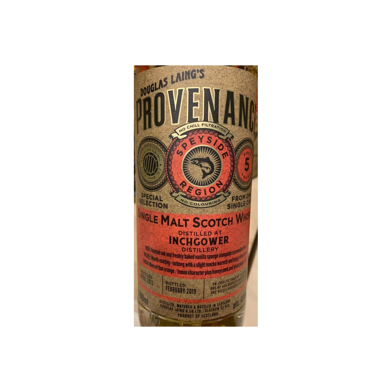Inchgower 2013 5 Years Single Malt Whisky