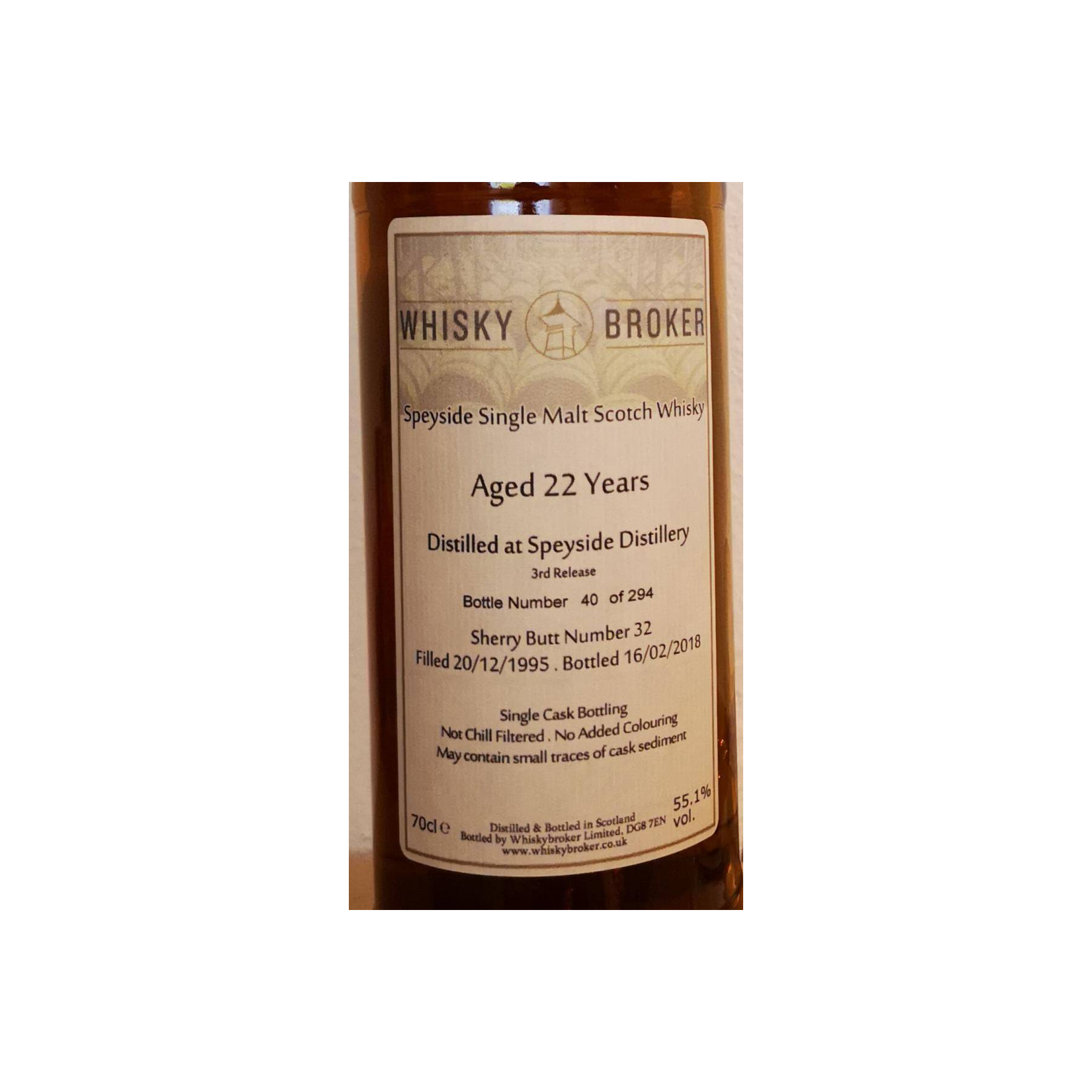 Spey 1995 22 Years Single Malt Whisky 2
