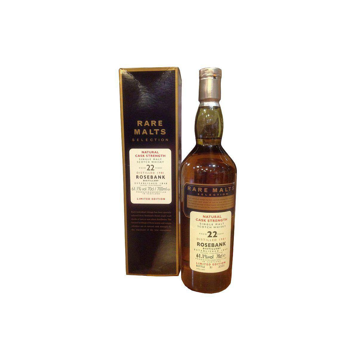 Rosebank 1981 22 Years Single Malt Whisky 2