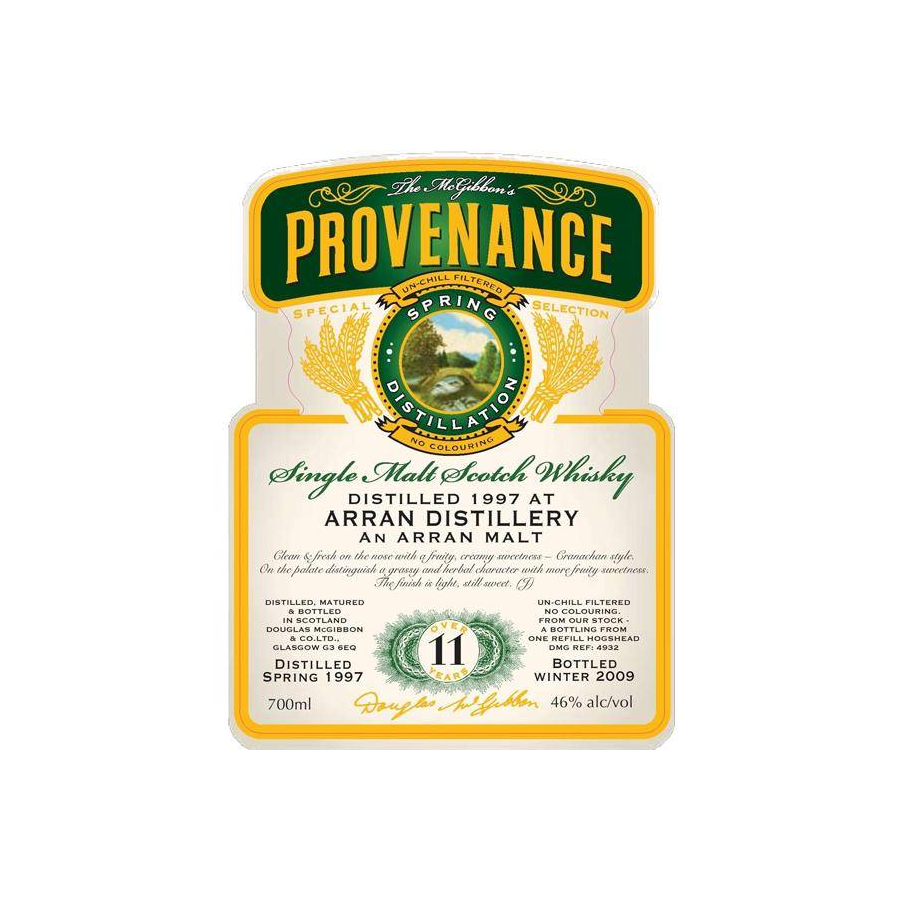 Arran McGibbon's Provenance 1997 11 Years Single Malt Whisky 2