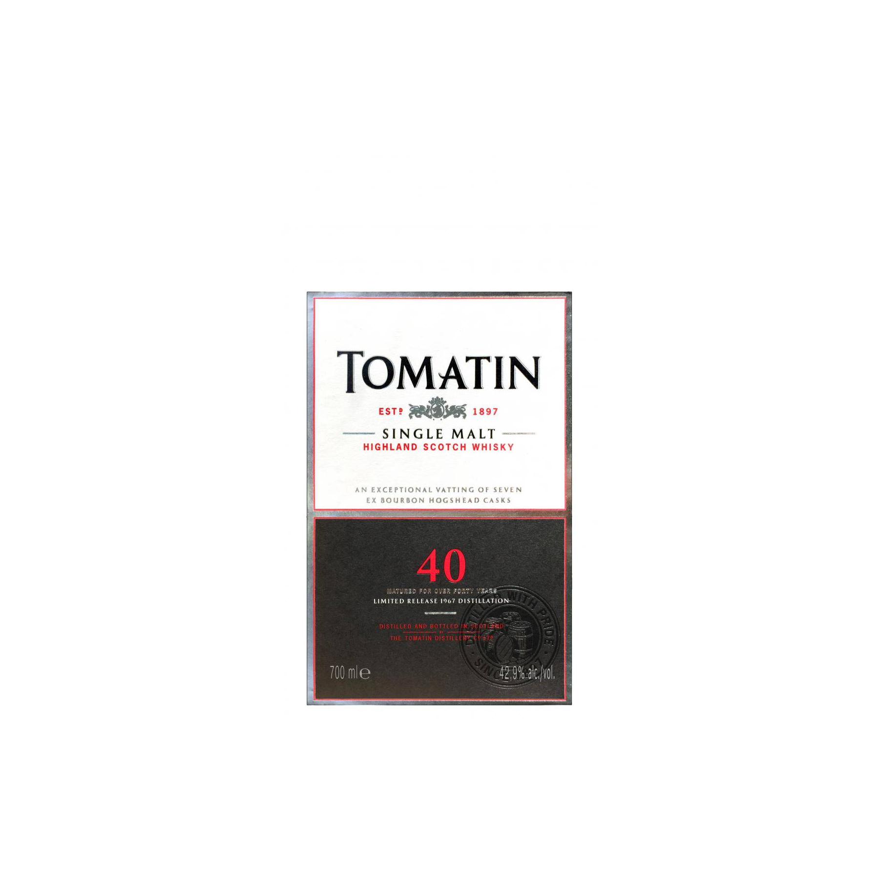 Tomatin Limited Edition 1967 40 Years Single Malt Whisky 2