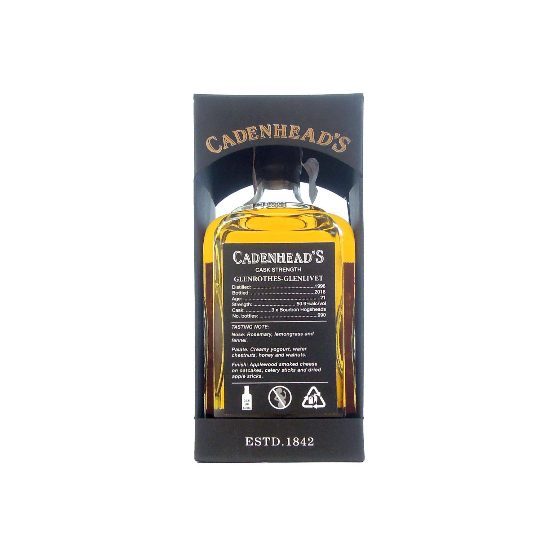 The Glenrothes Small Batch 1996 21 Years Single Malt Whisky 3