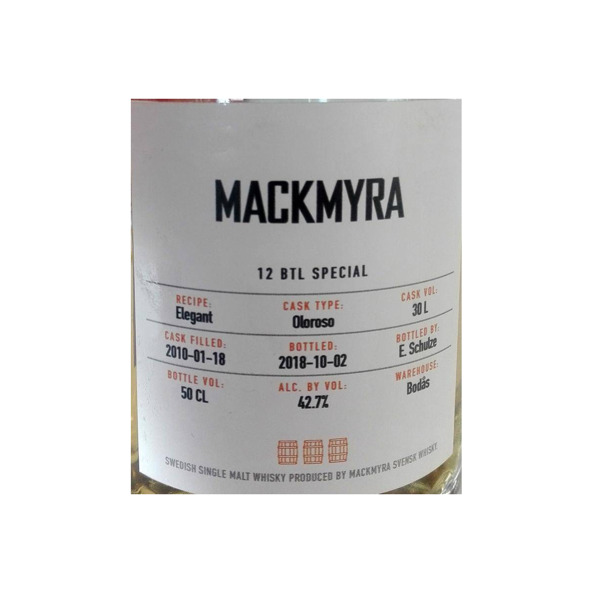 Mackmyra 2010 8 Years Single Malt Whisky