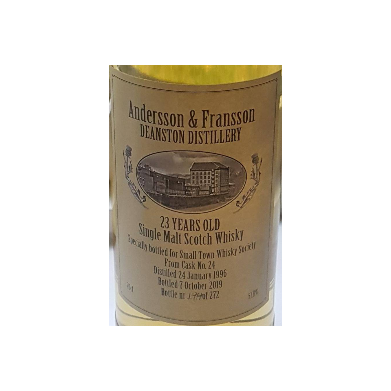 Deanston Private Bottling 1996 23 Years Single Malt Whisky 2