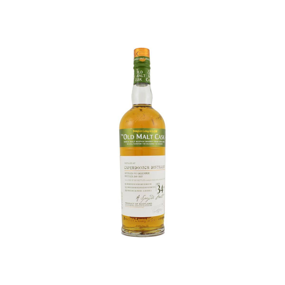 Caperdonich Old Malt Cask 1973 34 Years Single Malt Whisky