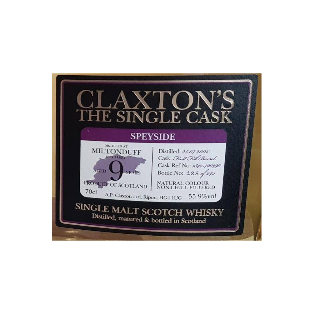 Miltonduff 2008 9 Years Single Malt Whisky 2