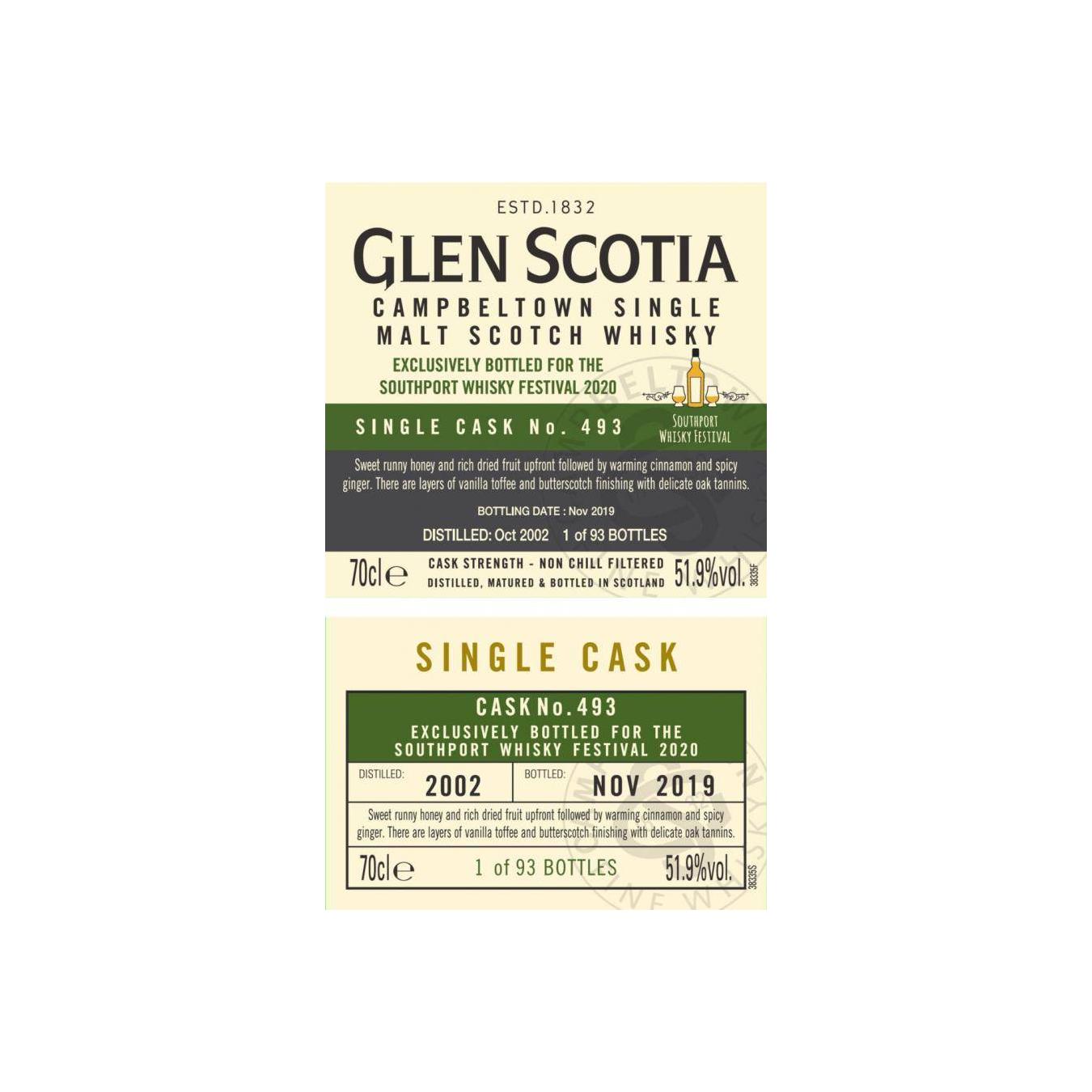 Glen Scotia Single Cask 2002 17 Years Single Malt Whisky 2