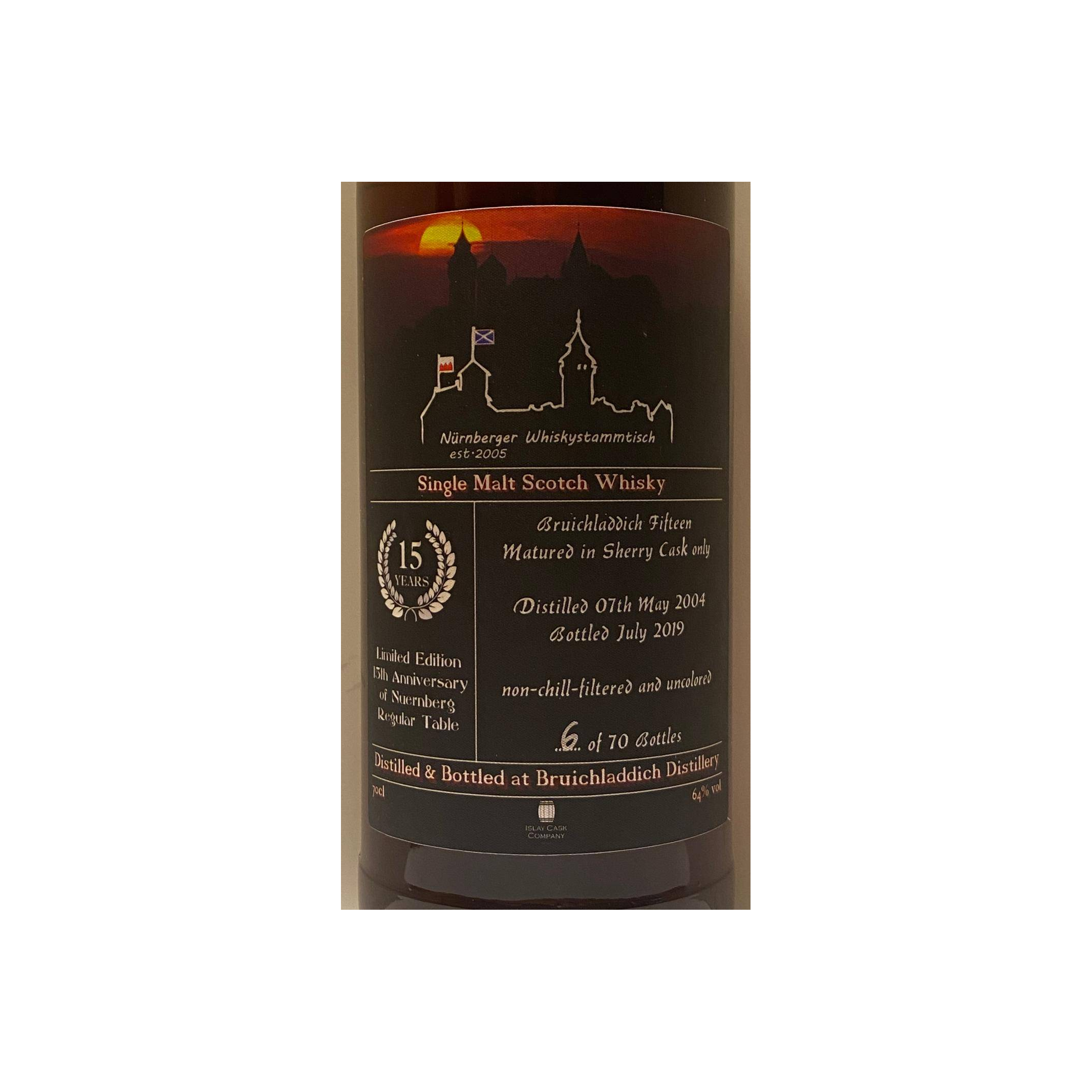 Bruichladdich Single Cask 2004 15 Years Single Malt Whisky 2