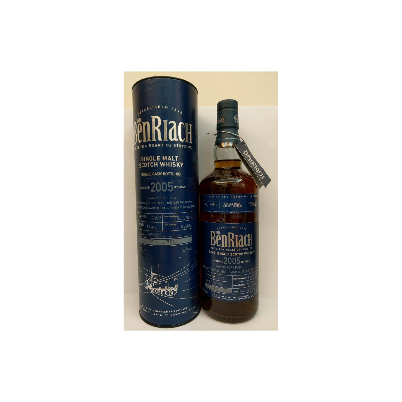 BenRiach Individual Cask Bottling 2005 11 Years Single Malt Whisky 2