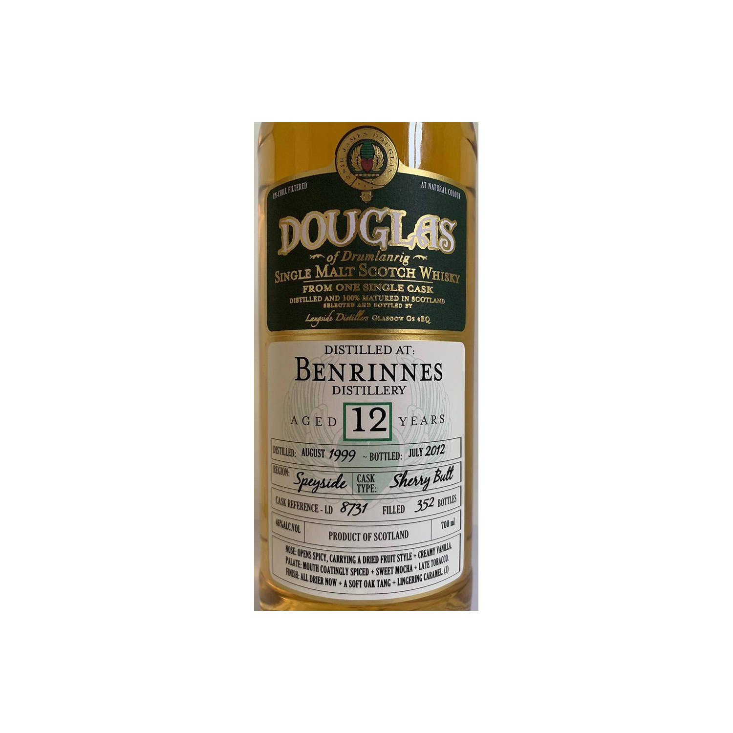 Benrinnes 1999 12 Years Single Malt Whisky