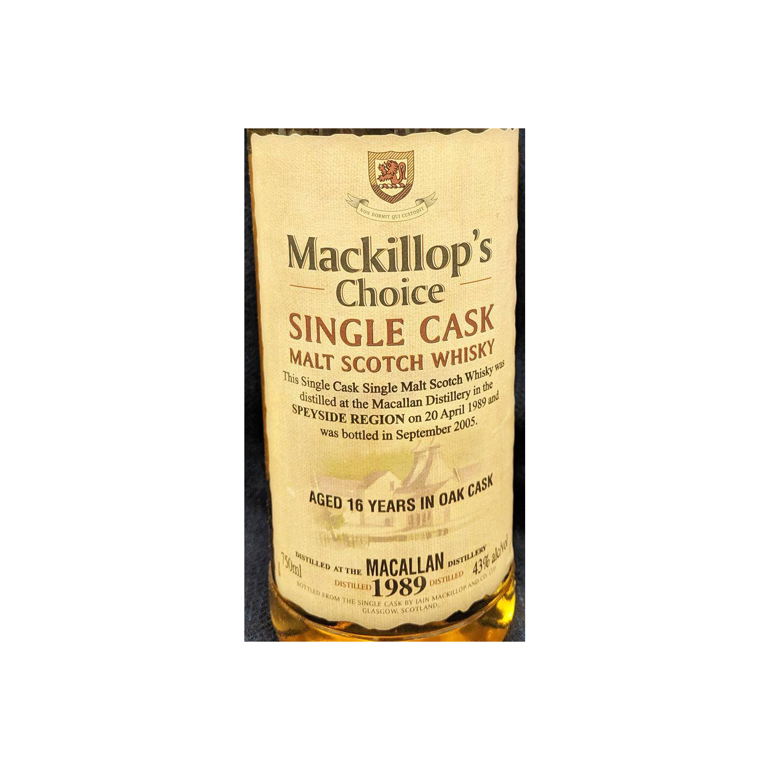 The Macallan Single Cask 1989 16 Years Single Malt Whisky