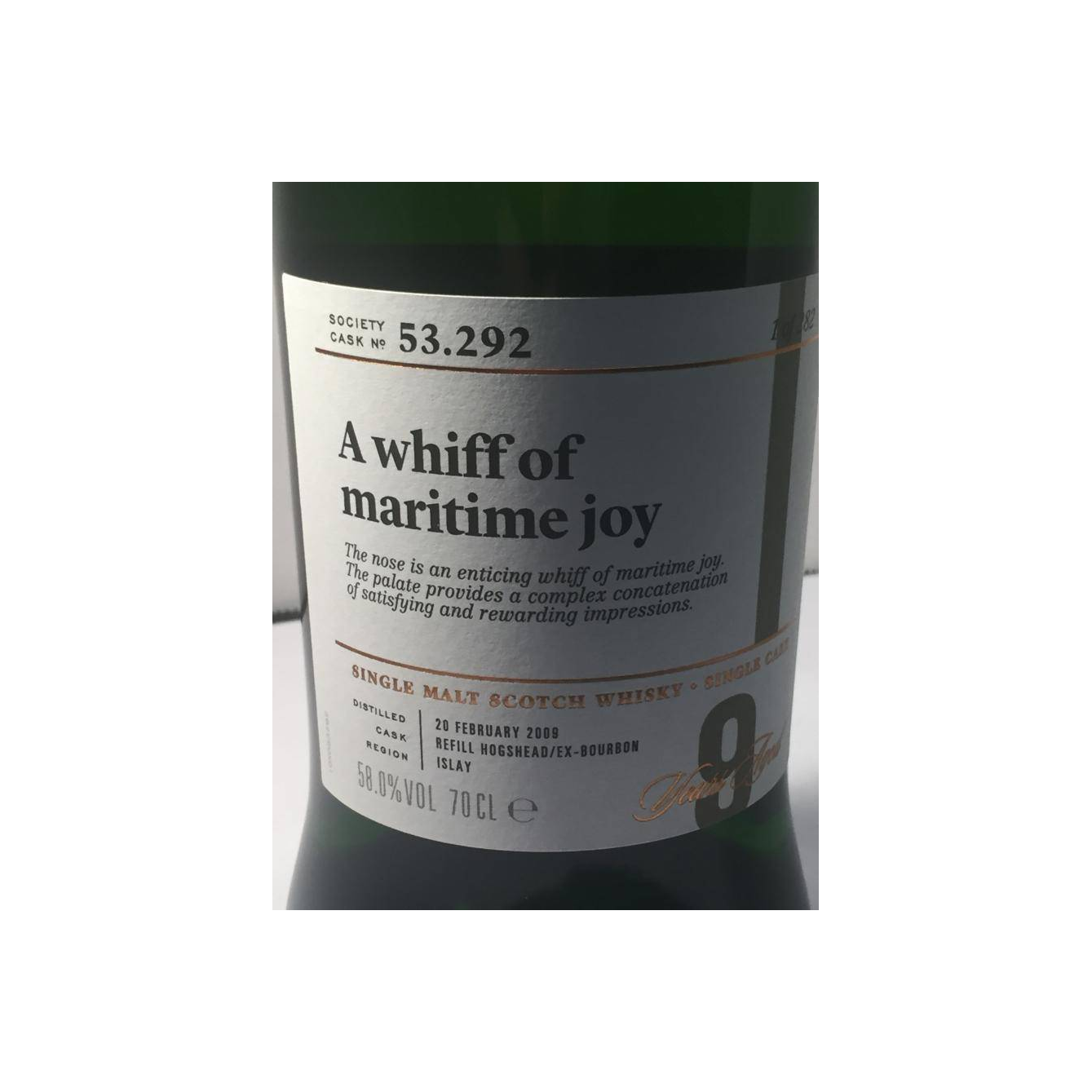 The Scotch Malt Whisky Society 2009 9 Years Single Malt Whisky 2