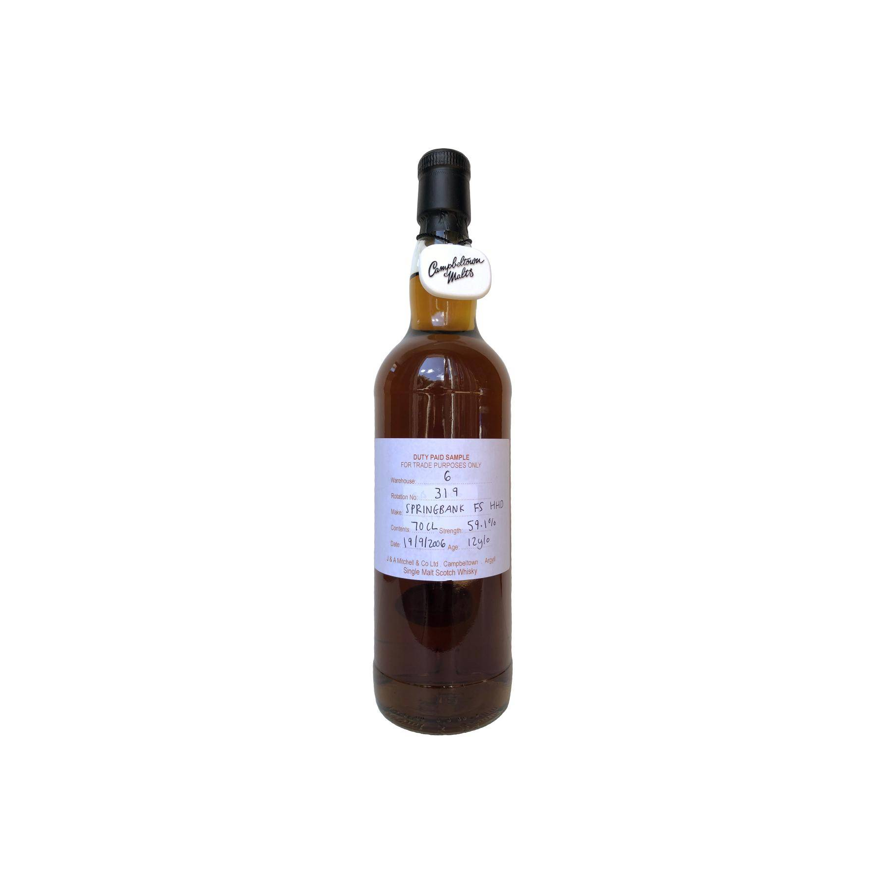 Springbank Duty Paid Sample - For Trade Purposes Only 2006 12 Years Single Malt Whisky