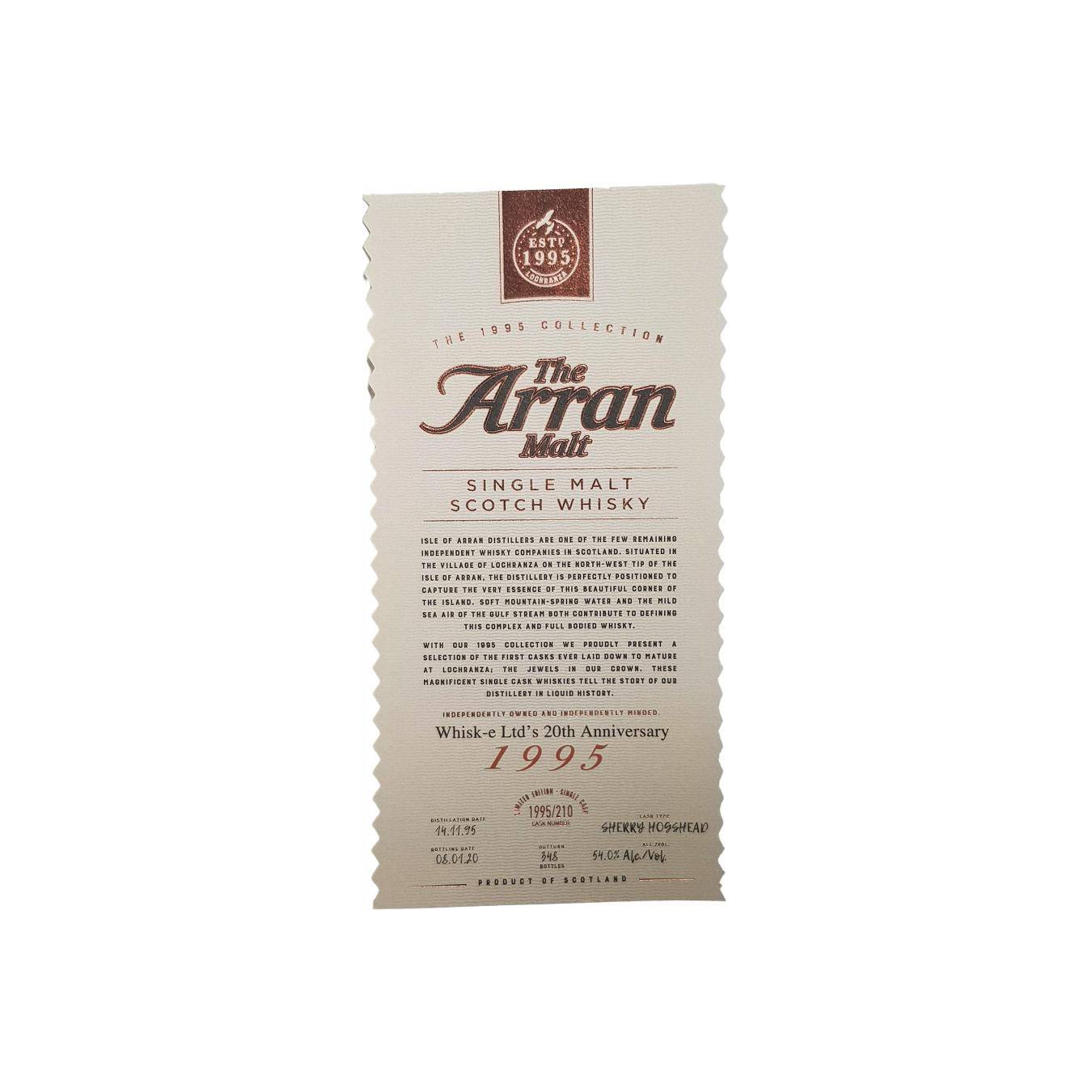 Arran 1995 24 Years Single Malt Whisky 3
