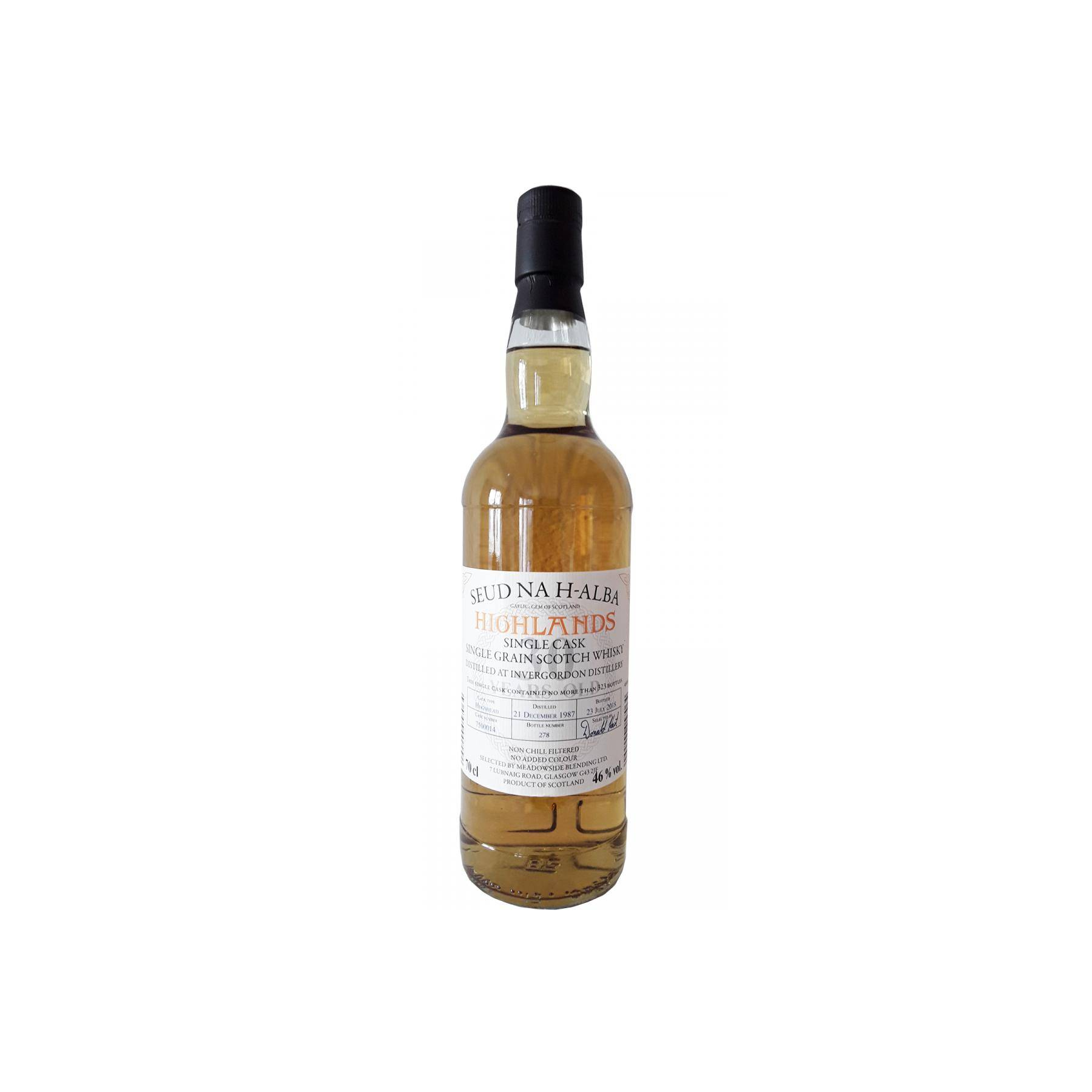 Invergordon 1987 30 Years Single Grain Whisky