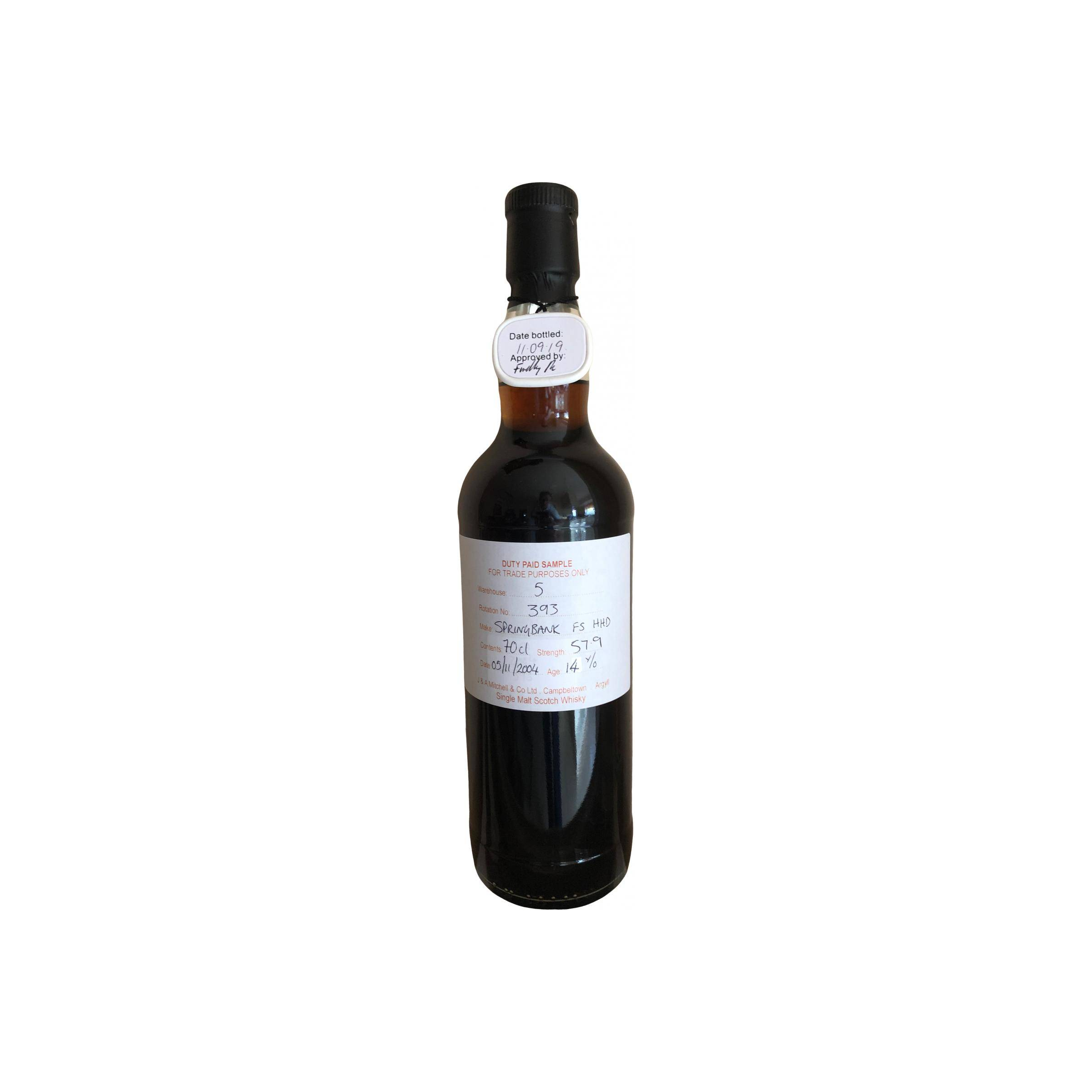 Springbank Duty Paid Sample - For Trade Purposes Only 2004 14 Years Single Malt Whisky