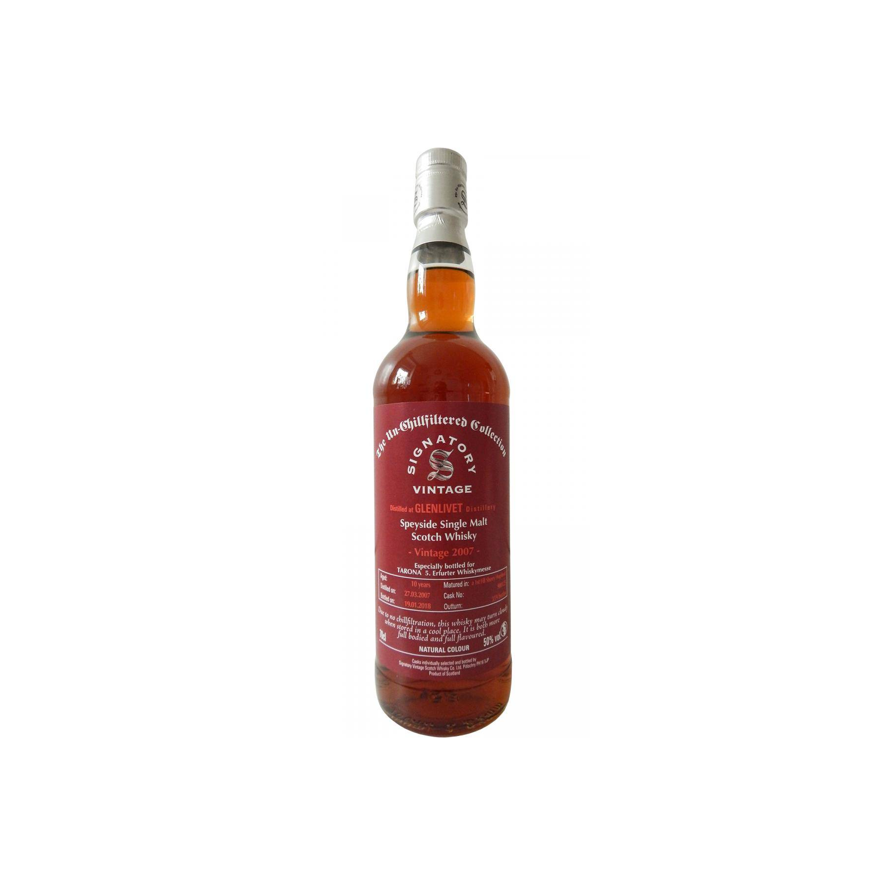 The Glenlivet The Un-Chillfiltered Collection 2007 10 Years Single Malt Whisky