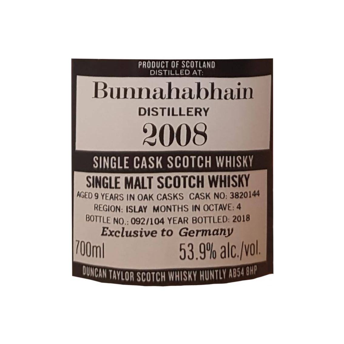 Bunnahabhain The Octave 2008 9 Years Single Malt Whisky 2