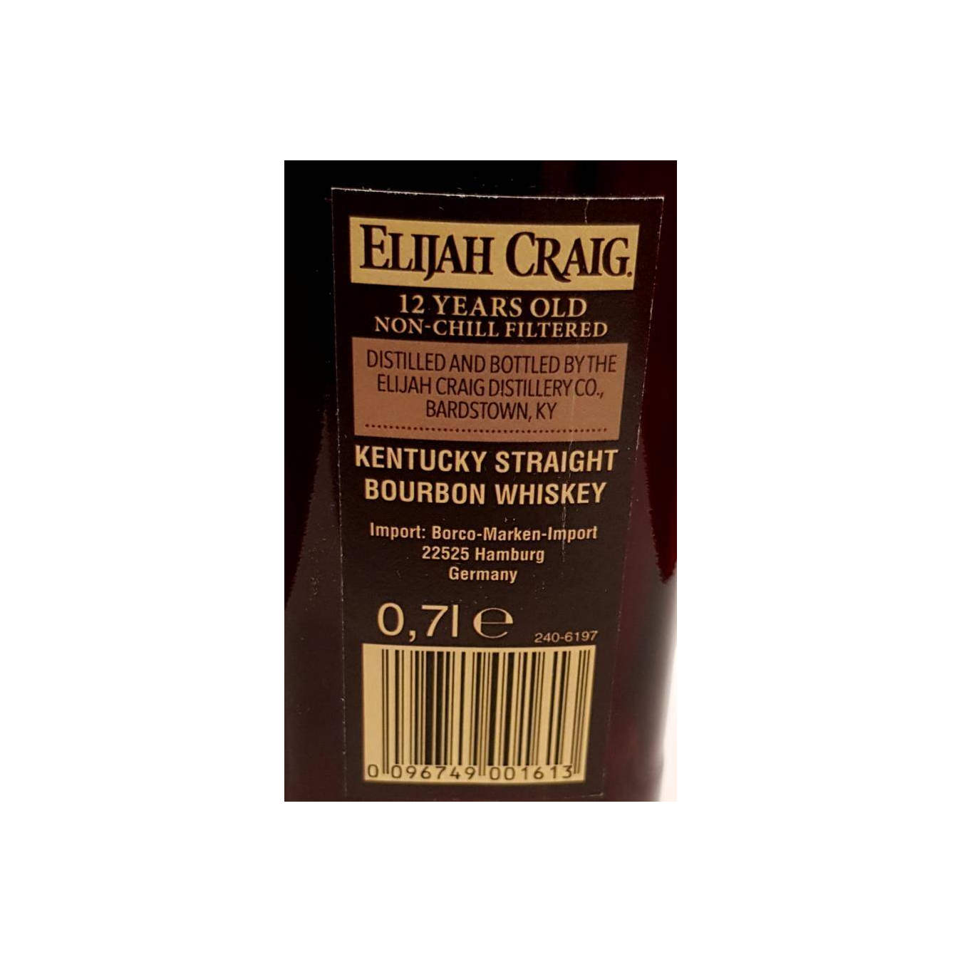 Elijah Craig 12 Years Bourbon Whisky 2